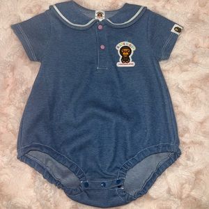 Bape, Baby Milo Denim Romper